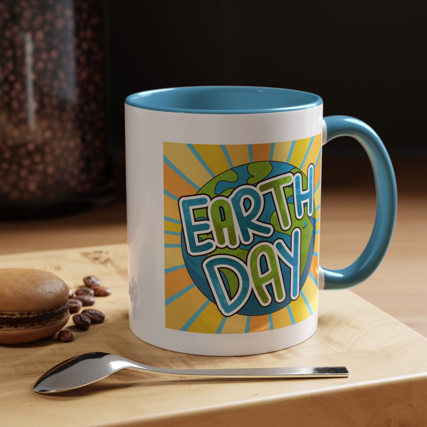 Earth Day Sunburst Coffee Mug — Eco Accent Mug