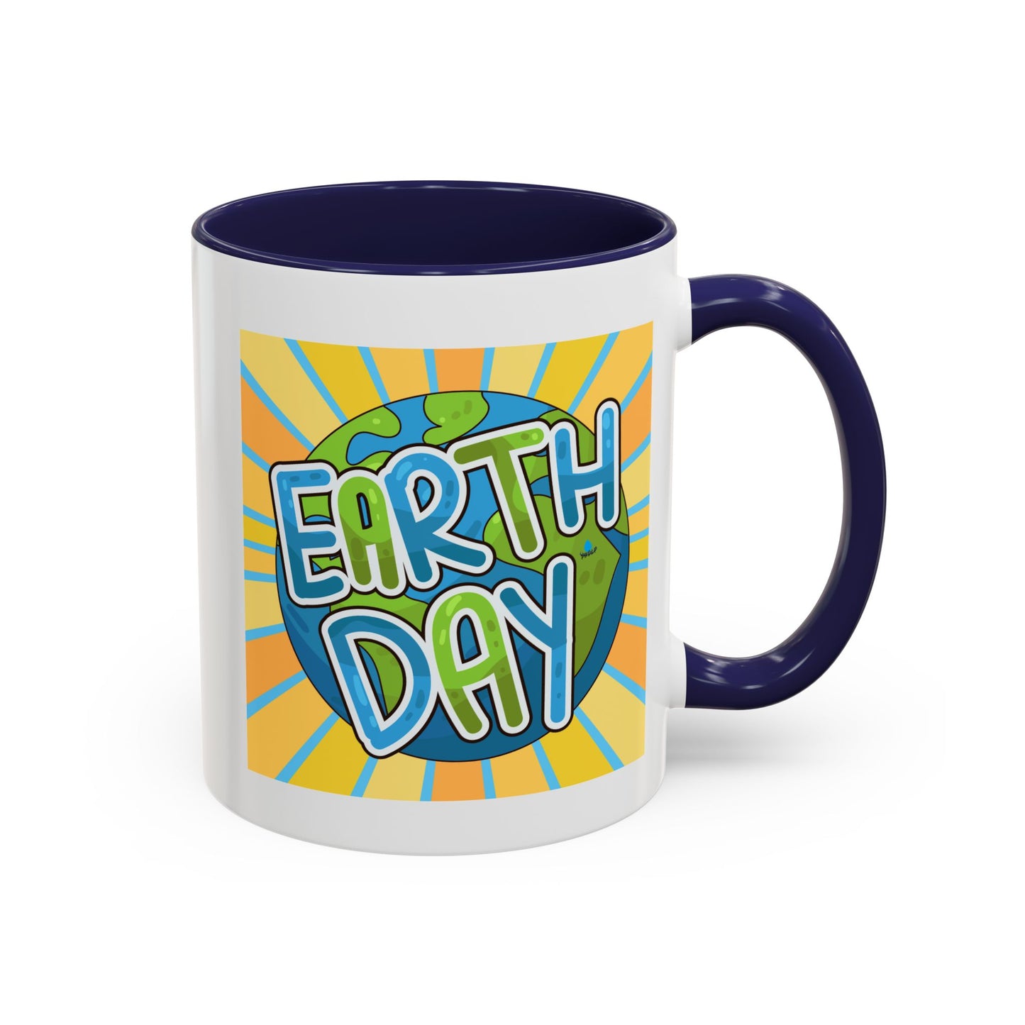 Earth Day Sunburst Coffee Mug — Eco Accent Mug