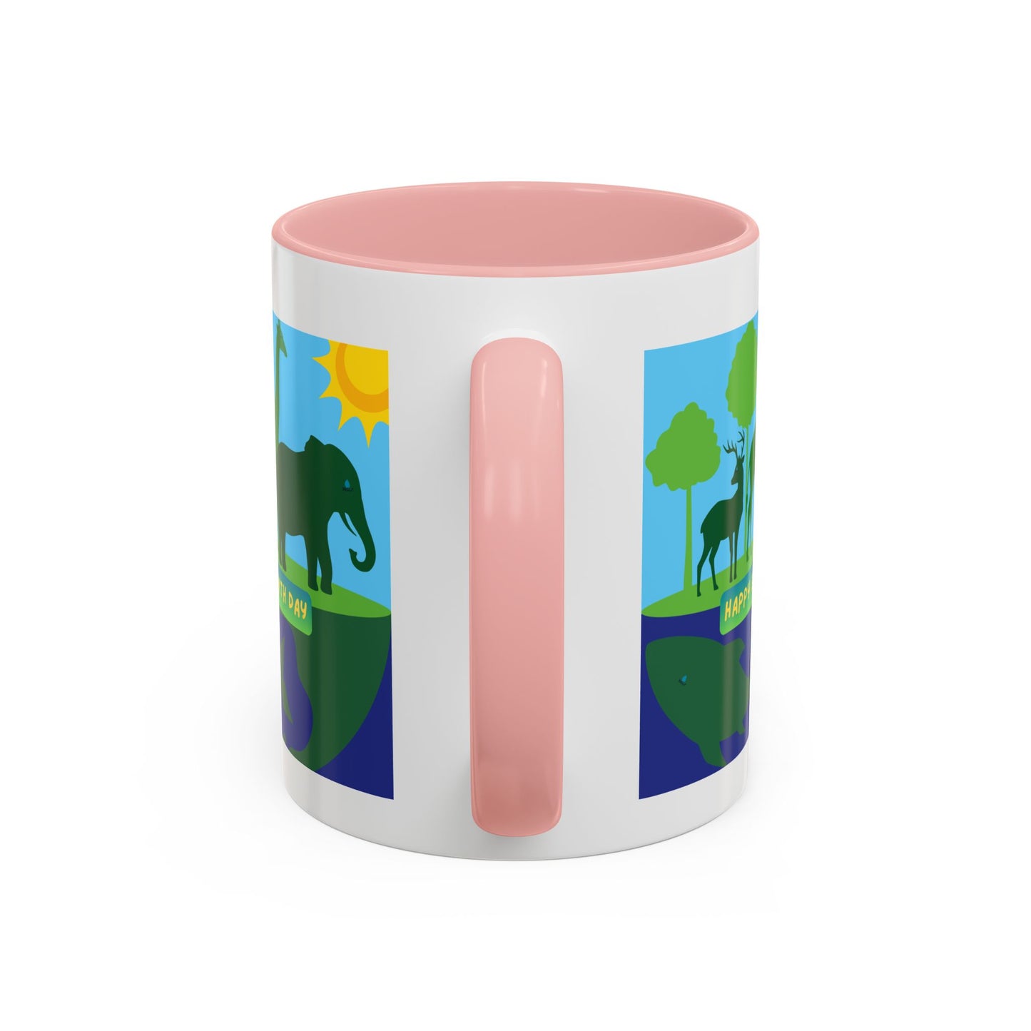 Earth Day Animals Coffee Mug — Eco Accent Mug