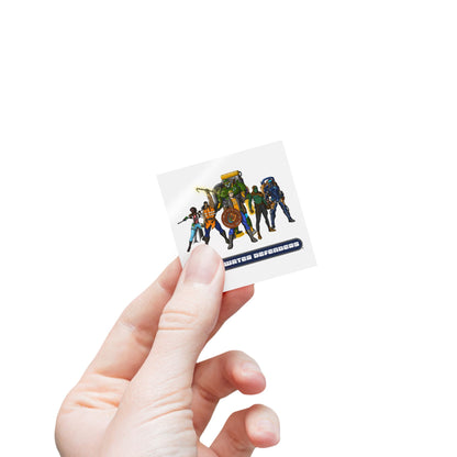 Stormwater Defenders Sticker Label Rolls - Fun Comic-Style Labels for Community Outreach, Teams, and Classroom Education
