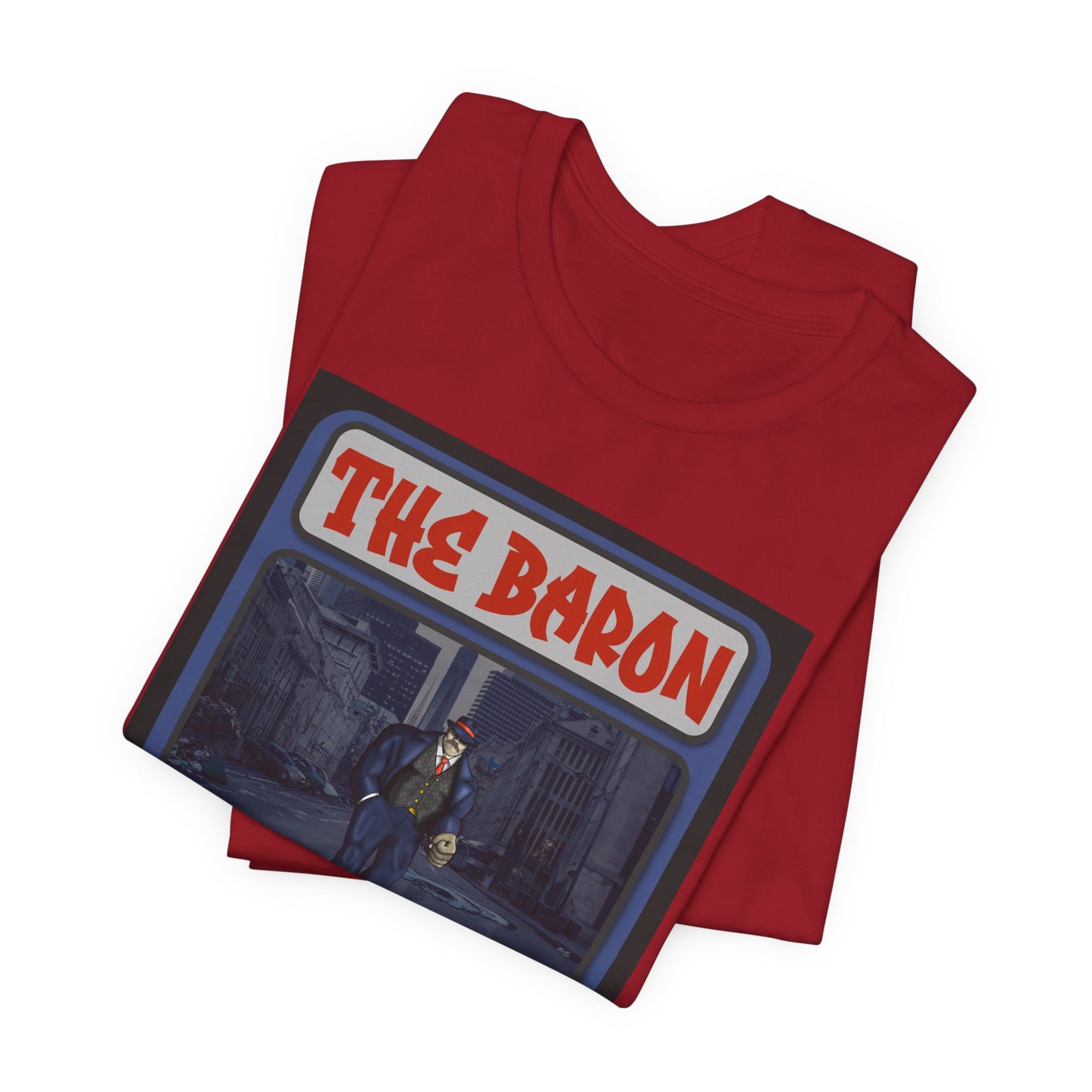 The Baron Trading Card - Unisex Jersey Tee - Vintage Card Design, Unique Graphic Shirt