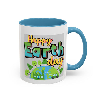Happy Earth Day Coffee Mug — Eco Accent Mug