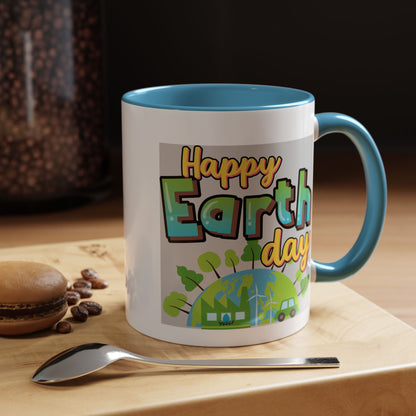 Happy Earth Day Coffee Mug — Eco Accent Mug