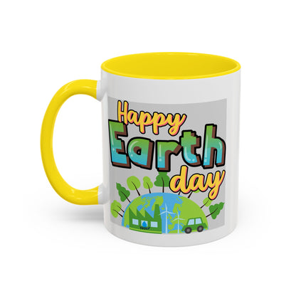 Happy Earth Day Coffee Mug — Eco Accent Mug