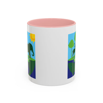 Earth Day Animals Coffee Mug — Eco Accent Mug