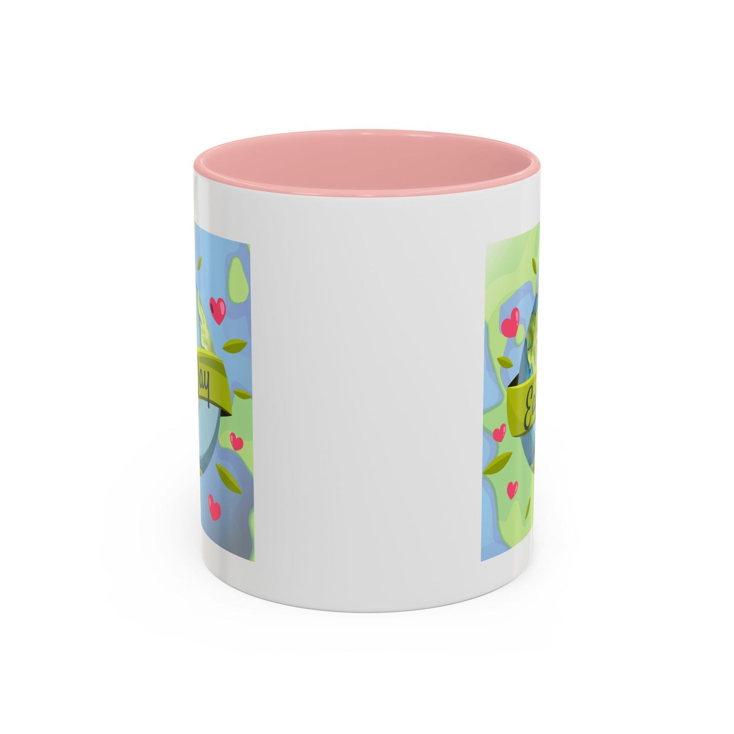 Earth Day Hearts Coffee Mug — Eco Accent Mug