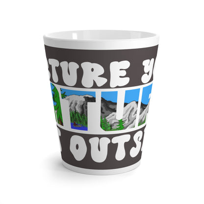 Latte Mug — "Nurture Your Nature" Outdoor Scenic Coffee Cup