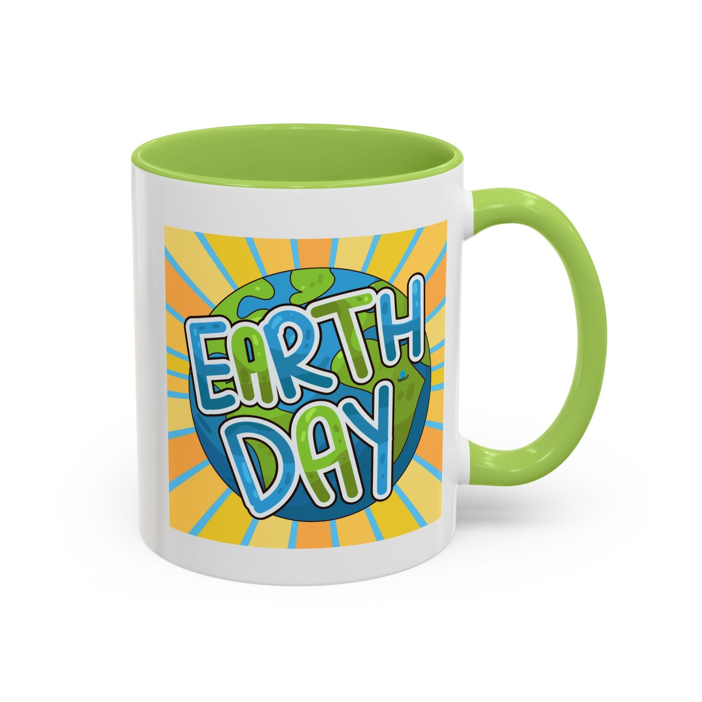 Earth Day Sunburst Coffee Mug — Eco Accent Mug