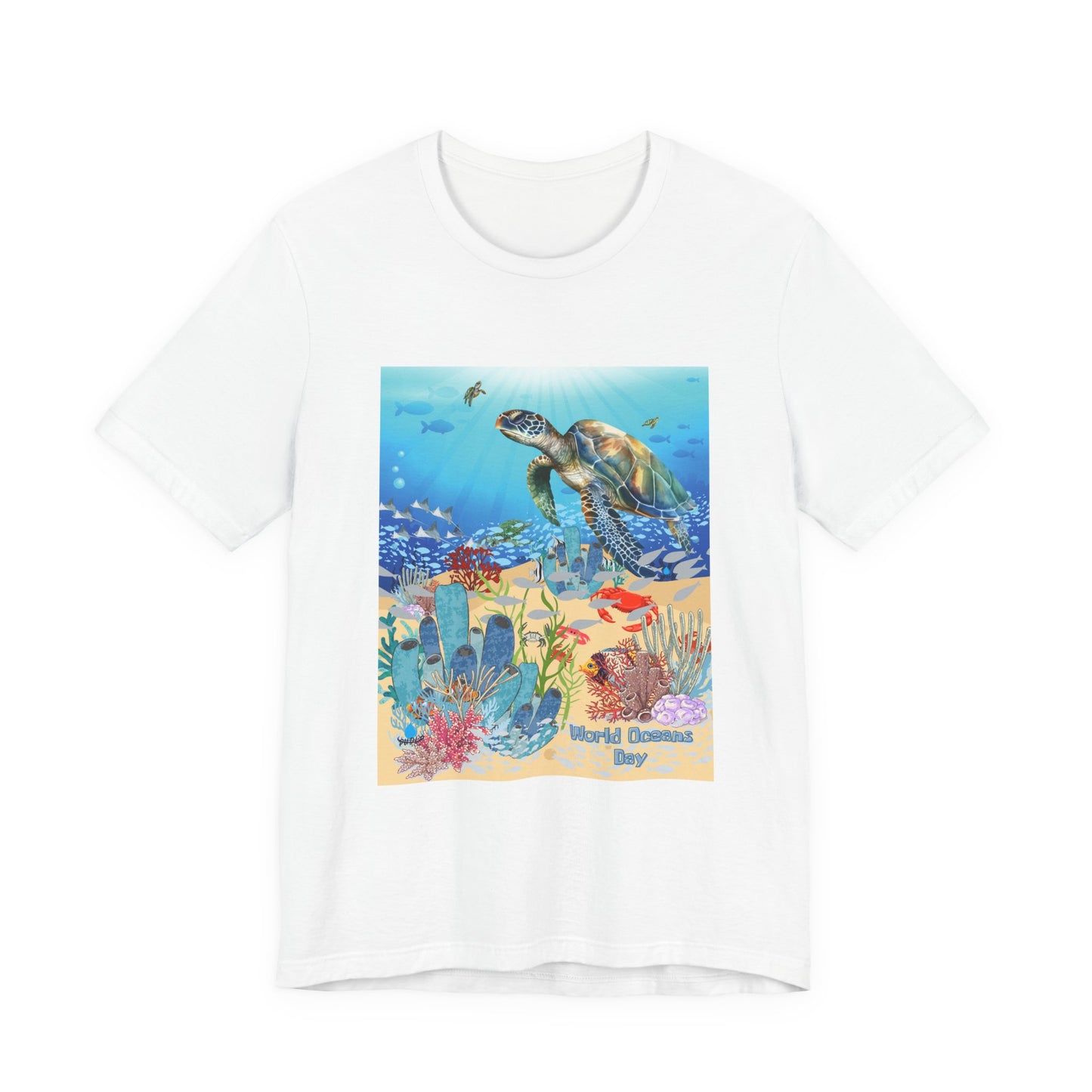 Sea Turtle Ocean Conservation Tee — World Oceans Day Graphic T-Shirt