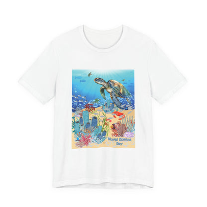 Sea Turtle Ocean Conservation Tee — World Oceans Day Graphic T-Shirt