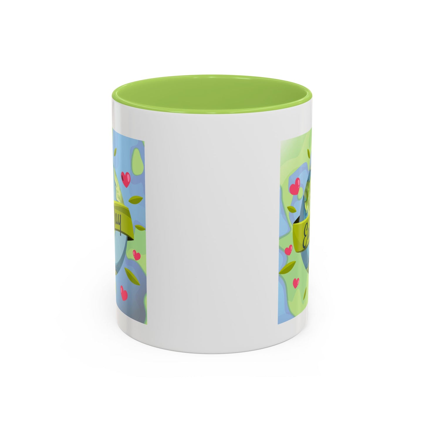 Earth Day Hearts Coffee Mug — Eco Accent Mug