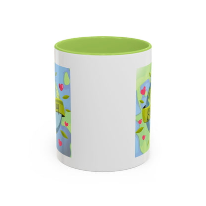 Earth Day Hearts Coffee Mug — Eco Accent Mug