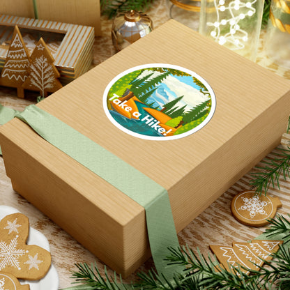 Take a Hike! (stream) - Kiss-Cut Stickers - Perfect for Outdoor Enthusiasts and Nature Lovers