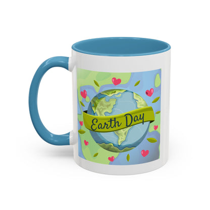 Earth Day Hearts Coffee Mug — Eco Accent Mug