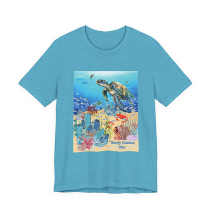 Sea Turtle Ocean Conservation Tee — World Oceans Day Graphic T-Shirt