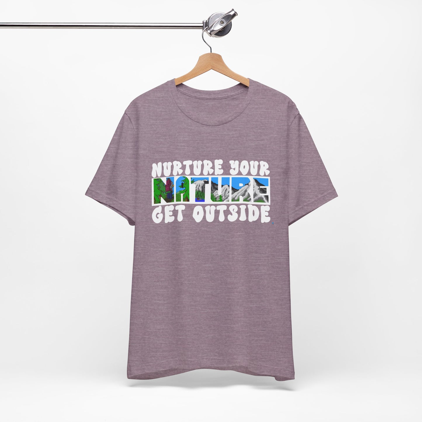 Nature Tee — “Nurture Your Nature, Get Outside” Outdoor Graphic T-Shirt