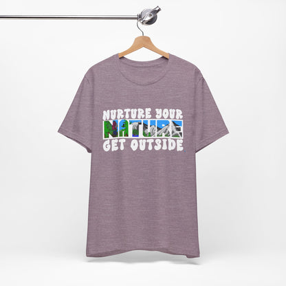 Nature Tee — “Nurture Your Nature, Get Outside” Outdoor Graphic T-Shirt