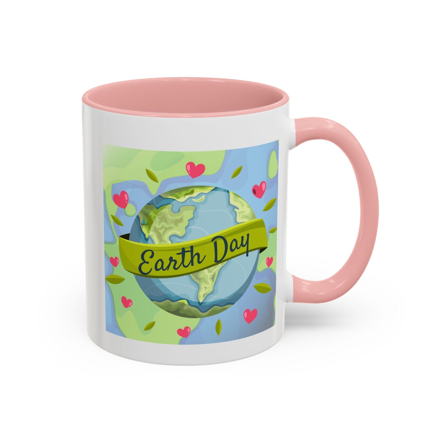 Earth Day Hearts Coffee Mug — Eco Accent Mug