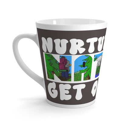 Latte Mug — "Nurture Your Nature" Outdoor Scenic Coffee Cup