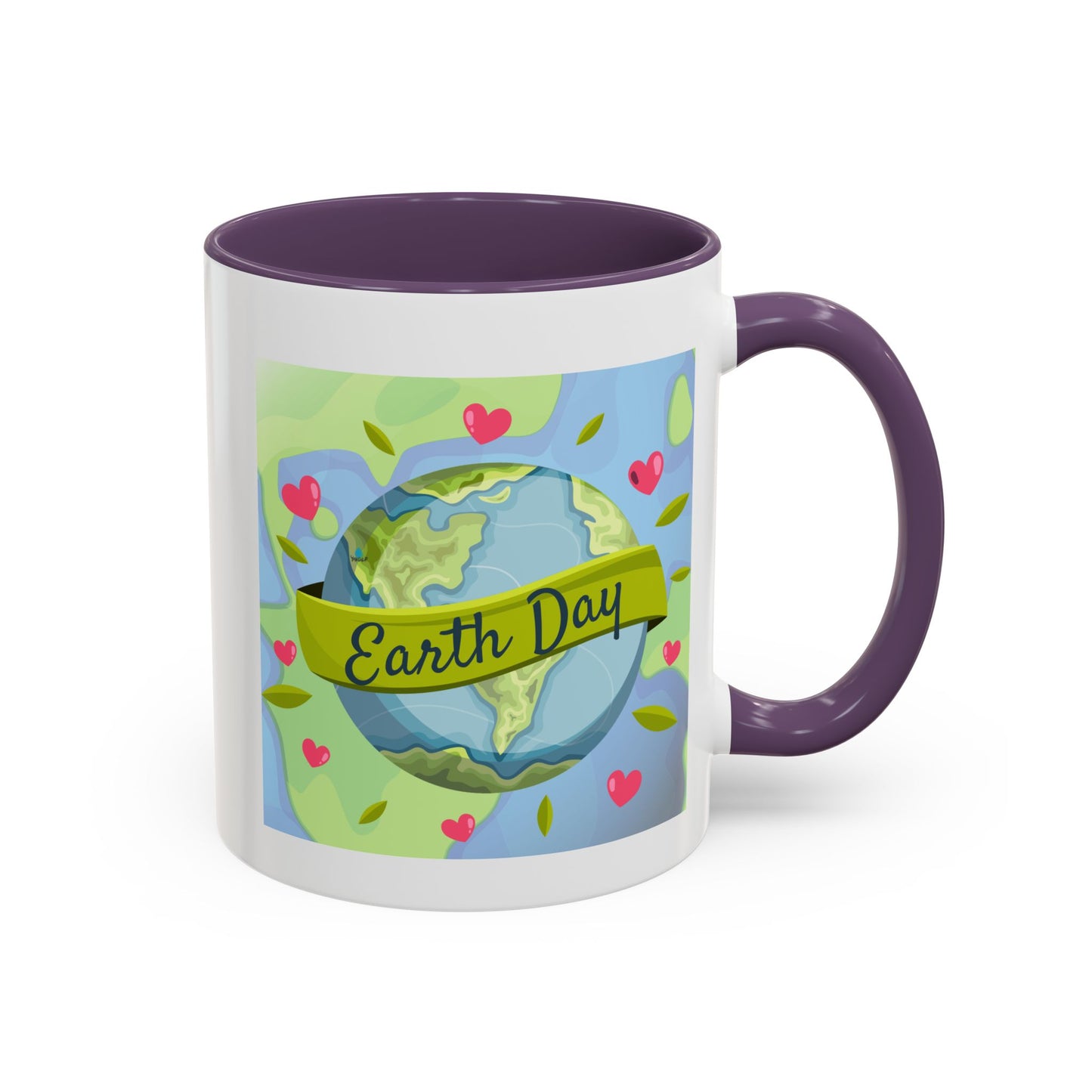 Earth Day Hearts Coffee Mug — Eco Accent Mug