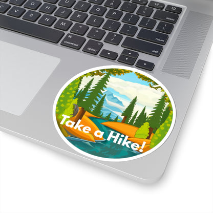 Take a Hike! (stream) - Kiss-Cut Stickers - Perfect for Outdoor Enthusiasts and Nature Lovers