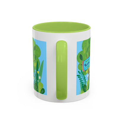 Happy Earth Day Garden Coffee Mug — Eco Accent Mug