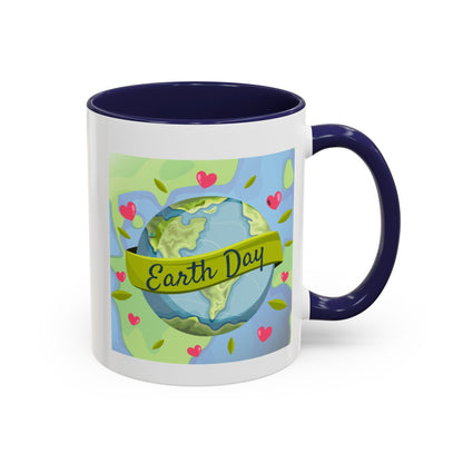 Earth Day Hearts Coffee Mug — Eco Accent Mug
