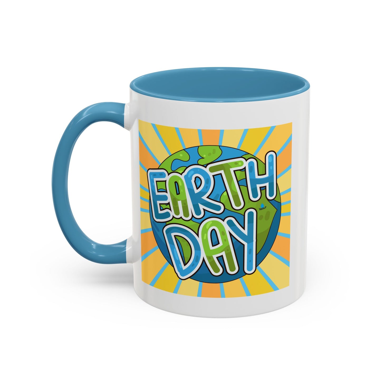 Earth Day Sunburst Coffee Mug — Eco Accent Mug