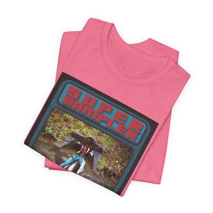 Super Sampler Trading Card - Retro Music Festival Unisex Jersey Tee