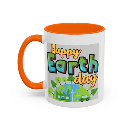 Happy Earth Day Coffee Mug — Eco Accent Mug