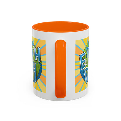 Earth Day Sunburst Coffee Mug — Eco Accent Mug