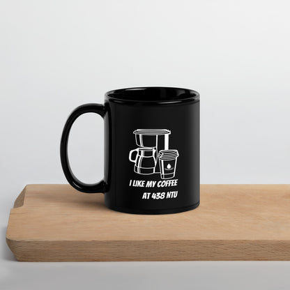 Coffee at 438 NTU - Black Glossy Mug