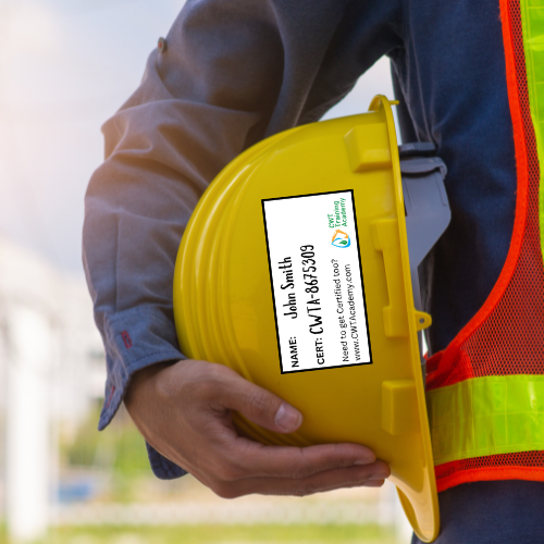 Hard Hat Sergeant Stormwater Sticker sheet