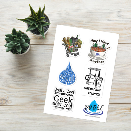 Stormwater Geek Sticker sheet (Set 1)