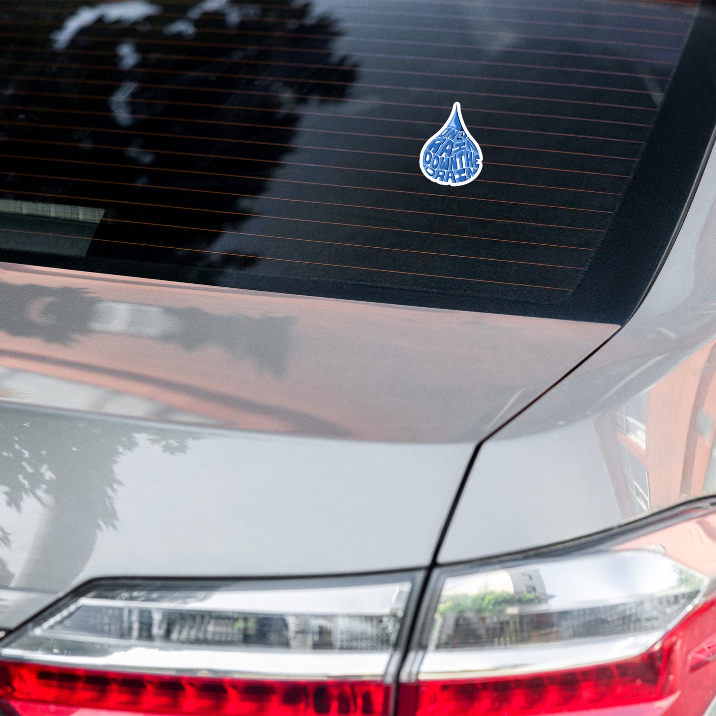 Only Rain Down the Drain Bubble-free stickers