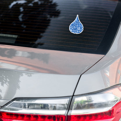Only Rain Down the Drain Bubble-free stickers