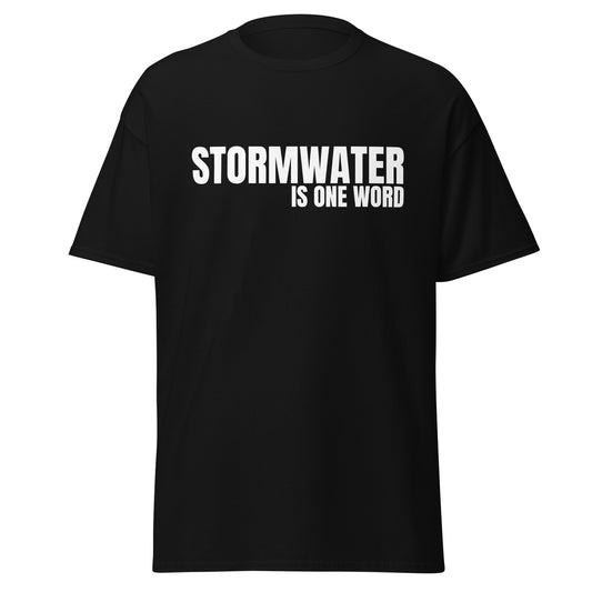 STORMWATER is one word (front) - Men's classic tee