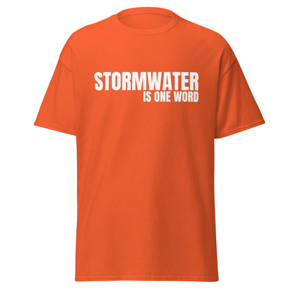 STORMWATER is one word (front) - Men's classic tee