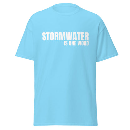 STORMWATER is one word (front) - Men's classic tee
