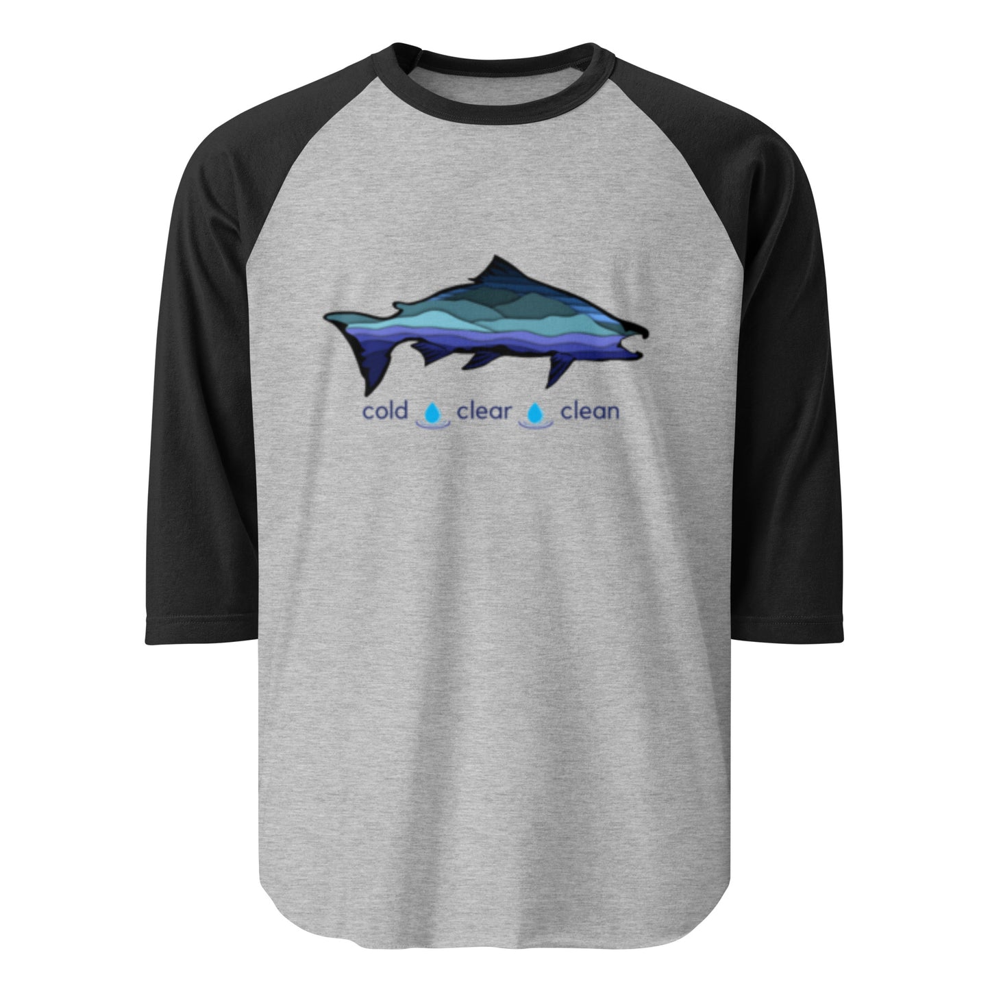 Cold Clear Clean - 3/4 sleeve raglan shirt