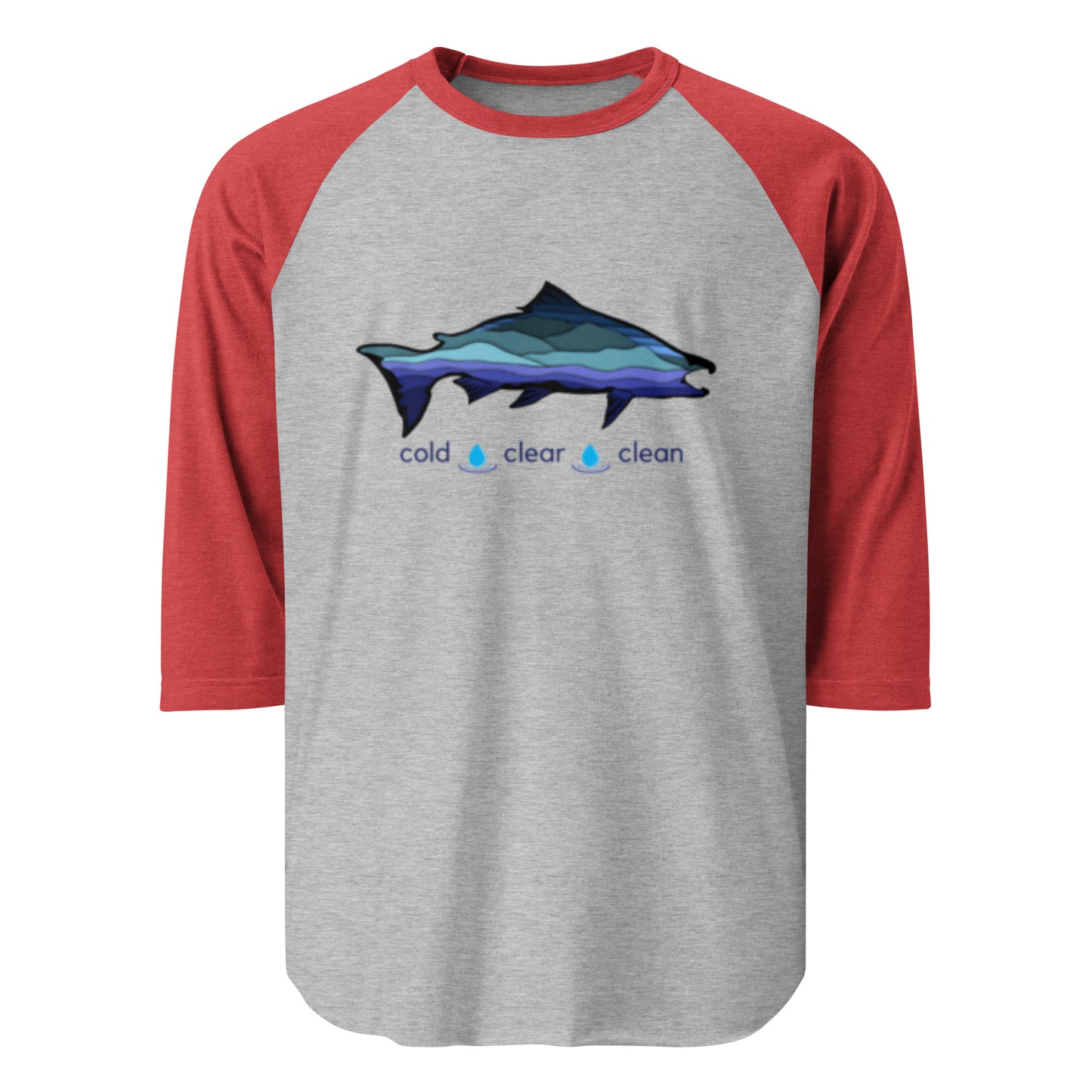 Cold Clear Clean - 3/4 sleeve raglan shirt