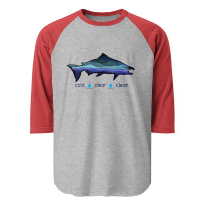 Cold Clear Clean - 3/4 sleeve raglan shirt