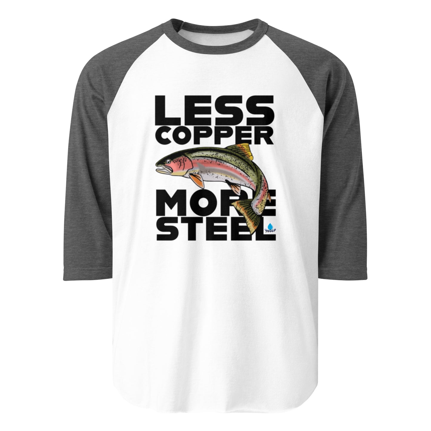 Less Copper More Steel - 3/4 sleeve raglan shirt