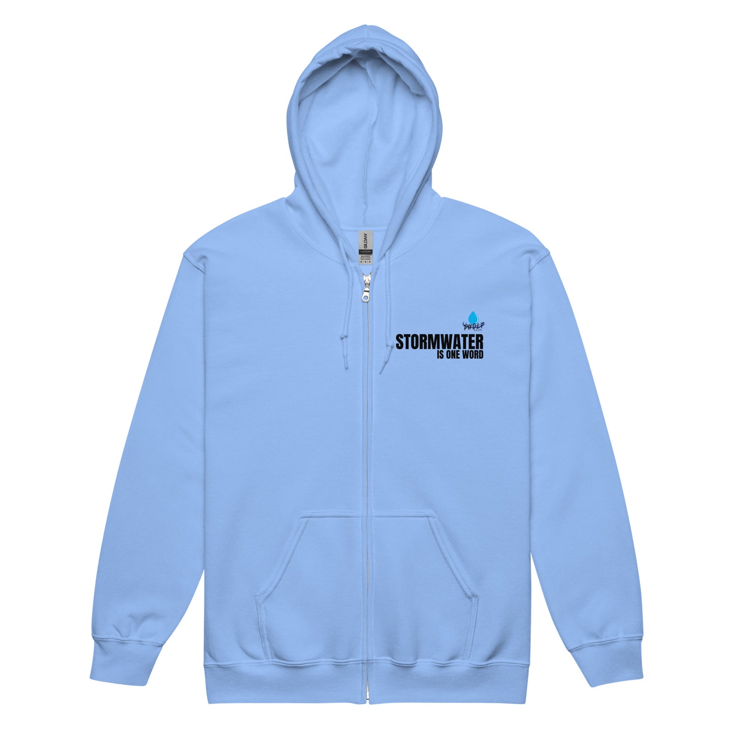 Stormwater/TurBEERdity (dark on light) Unisex heavy blend zip hoodie