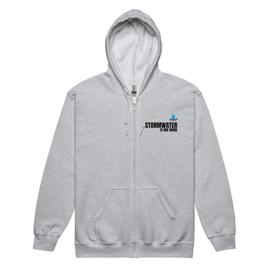 Stormwater/TurBEERdity (dark on light) Unisex heavy blend zip hoodie