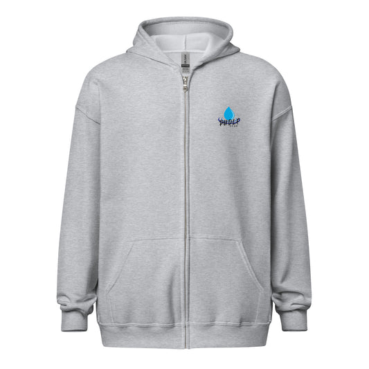 Stormwater is one word (on back) - Unisex heavy blend zip hoodie