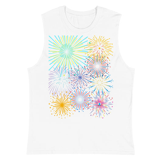 4th of July: Fireworks - Muscle Shirt