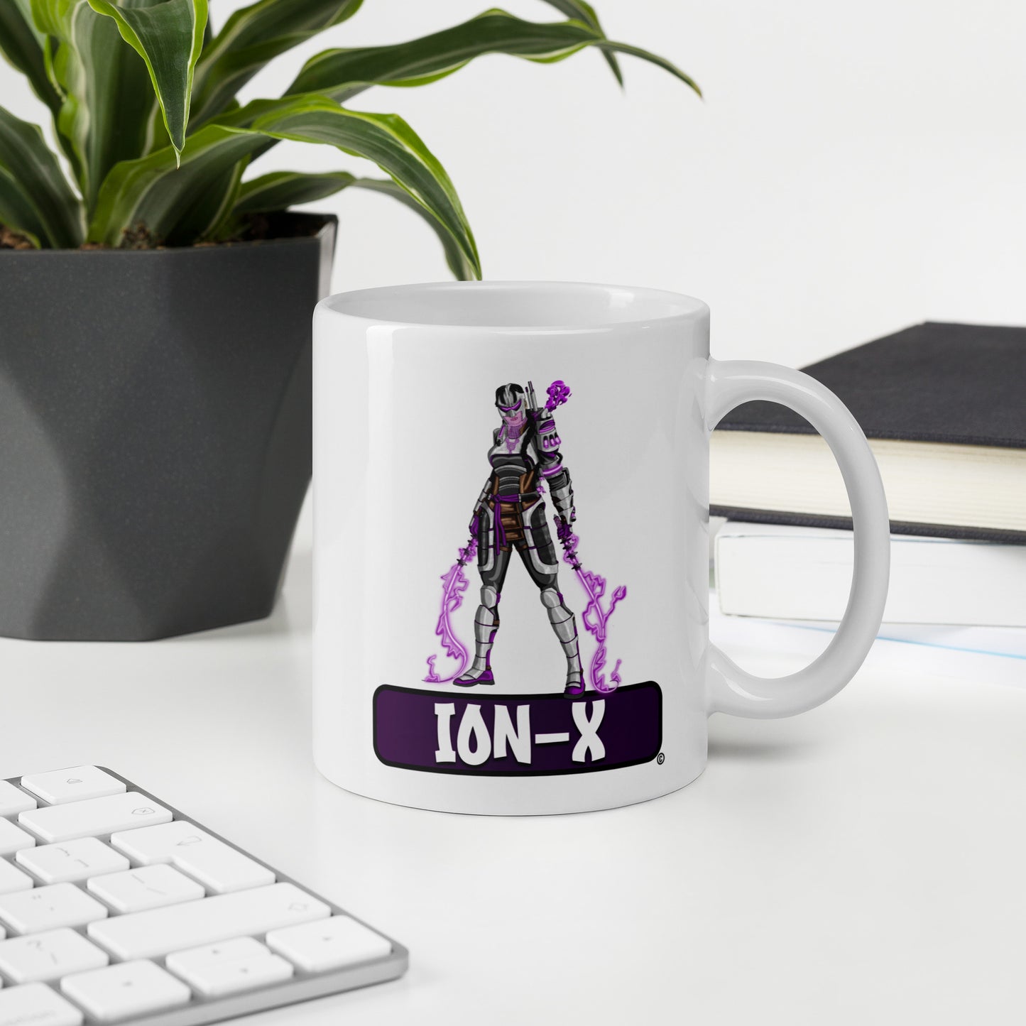 Degraders: Ion-X - White glossy mug