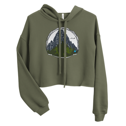 To the Mountains - Women's Cropped Hoodie