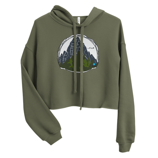 To the Mountains - Women's Cropped Hoodie
